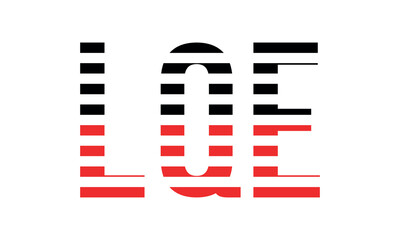 LQE three initial letter iconic line negative space minimal logo design vector template. monogram, abstract, wordmark, business, typography, minimalist, brand, company, flat, modern, unique, simple