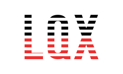 LQX three initial letter iconic line negative space minimal logo design vector template. monogram, abstract, wordmark, business, typography, minimalist, brand, company, flat, modern, unique, simple