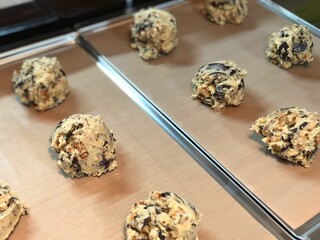 cookie dough before putting it in the oven