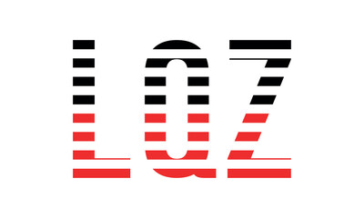 LQZ three initial letter iconic line negative space minimal logo design vector template. monogram, abstract, wordmark, business, typography, minimalist, brand, company, flat, modern, unique, simple