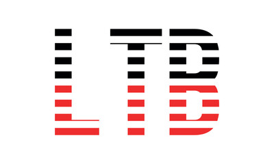 LTB three initial letter iconic line negative space minimal logo design vector template. monogram, abstract, wordmark, business, typography, minimalist, brand, company, flat, modern, unique, simple