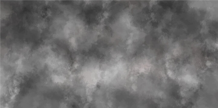 Abstract watercolor night sky background with smoke effect with fog clouds Background. smoky effect for photos and artworks. Smoke and powder overlay on black background. Black and white color texture