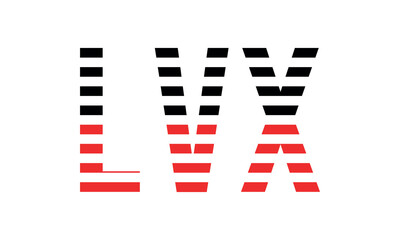 LVX three initial letter iconic line negative space minimal logo design vector template. monogram, abstract, wordmark, business, typography, minimalist, brand, company, flat, modern, unique, simple