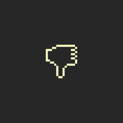 this is one bit hand icon in pixel art with white color and black background ,this item good for presentations,stickers, icons, t shirt design,game asset,logo and project.