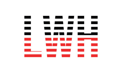 LWH three initial letter iconic line negative space minimal logo design vector template. monogram, abstract, wordmark, business, typography, minimalist, brand, company, flat, modern, unique, simple