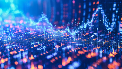 Business and Finance Concept, Global Market Analysis, Digital Technology Integration in Economic Strategy