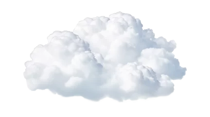 isolated white natural cloud element on transparent background © starlineart
