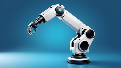 robot arm icon isolated on a white background