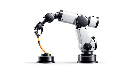 robot arm icon isolated on a white background
