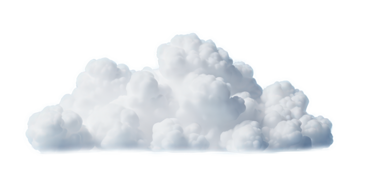 isolated png puffy cloud on transparent background