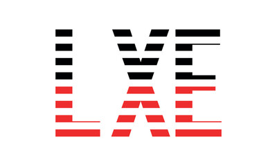 LXE three initial letter iconic line negative space minimal logo design vector template. monogram, abstract, wordmark, business, typography, minimalist, brand, company, flat, modern, unique, simple