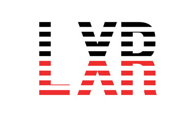 LXR three initial letter iconic line negative space minimal logo design vector template. monogram, abstract, wordmark, business, typography, minimalist, brand, company, flat, modern, unique, simple