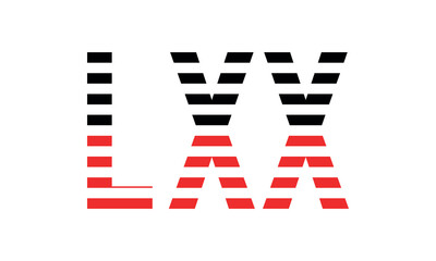 LXX three initial letter iconic line negative space minimal logo design vector template. monogram, abstract, wordmark, business, typography, minimalist, brand, company, flat, modern, unique, simple