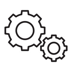 Gears line icon.