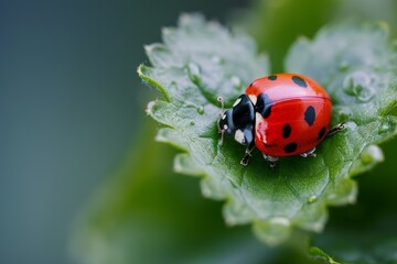 Ladybug on a heart