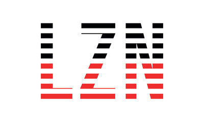 LZN three initial letter iconic line negative space minimal logo design vector template. monogram, abstract, wordmark, business, typography, minimalist, brand, company, flat, modern, unique, simple
