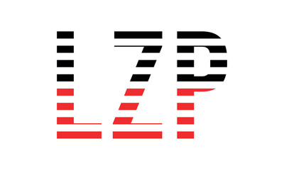LZP three initial letter iconic line negative space minimal logo design vector template. monogram, abstract, wordmark, business, typography, minimalist, brand, company, flat, modern, unique, simple