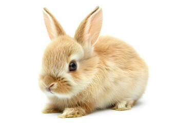 Obraz premium Cute bunny rabbit isolated on a Transparent or white background