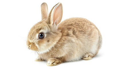 Obraz premium Cute bunny rabbit isolated on a Transparent or white background