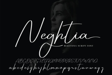 signature Font Calligraphy Logotype Script Brush Font Type Font lettering handwritten