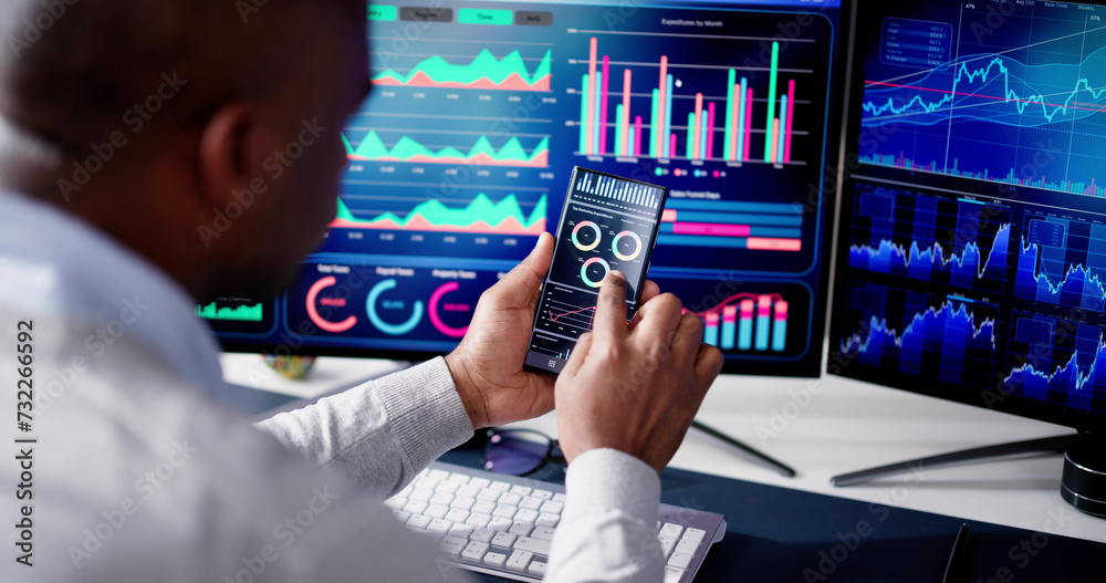 Poster kpi business analytics data dashboard