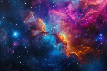 Zelfklevend Fotobehang Fantastical deep space nebula © Emanuel