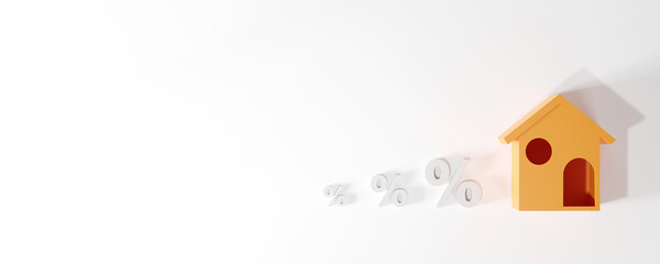 Invest Money in Real Estate Property. House Loan, Rent and Mortgage Concept