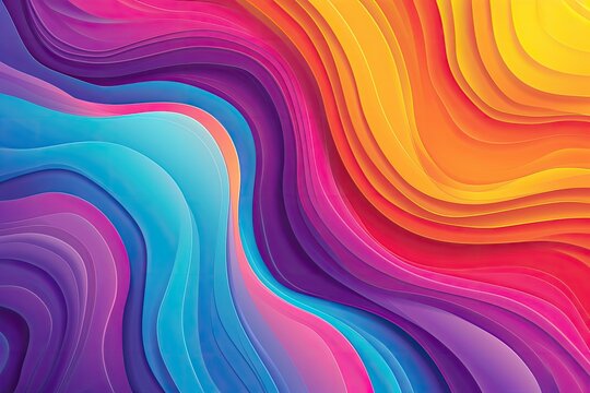 abstract colorful background with waves