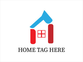 House logo design isolated vector,