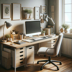 オフィスワークスペースセット、自宅作業所