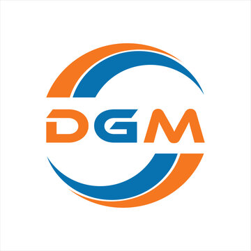 DGM letter design. DGM letter technology logo design on white background. DGM Monogram logo design for entrepreneur and business