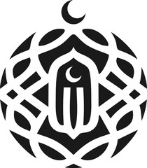 mosque logo islamic ornament