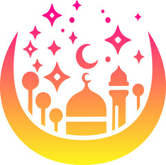 mosque logo islamic ornament
