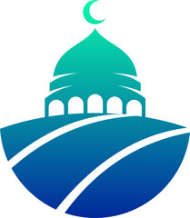 mosque logo islamic ornament