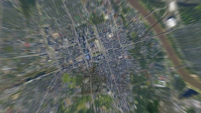 Earth Zoom from Warsaw - Poland