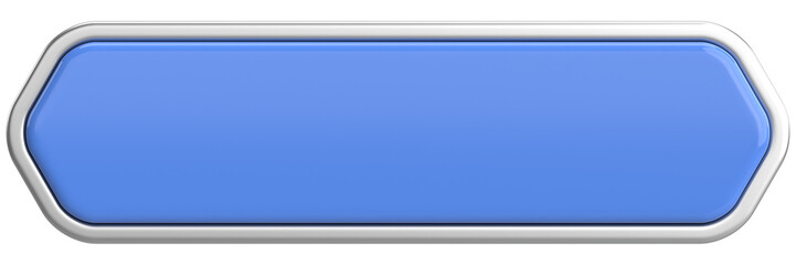 3D button. Empty button. 3D illustration.