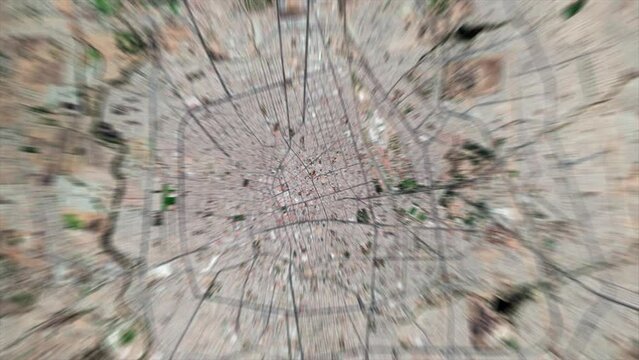 Earth Zoom on Aguascalientes City - Mexico