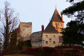 Fototapeta na wymiar Burganlage, Burg Wartenstein, 