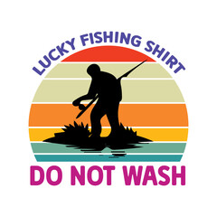 Lucky fishing shirt do not wash