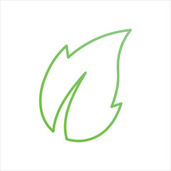 leaves icon vector stock illustration 