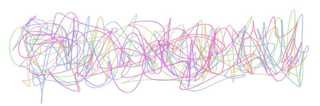 chaotic line pencil sketch scribbles