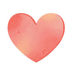 watercolor pink heart in Valentine's theme Clipart or PNG
