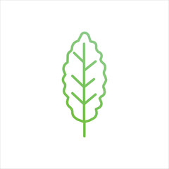 leaves icon vector stock illustration 