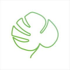 leaves icon vector stock illustration 