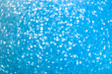 Abstract blurred background. Defocused portrait lens back. Backdrop bokeh. Vivid blue.