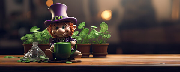St. Patrick's Day Celebration with a Mischievous Leprechaun