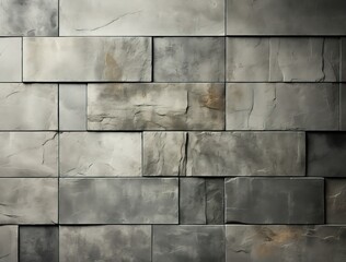 Grunge gray and white block textured background. Created with Ai