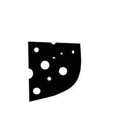 Cheese Slice Silhouette 