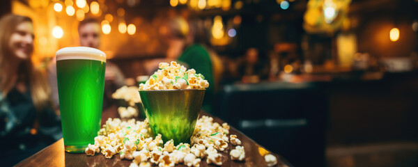 A Pint of Guinness and a Bowl of Popcorn