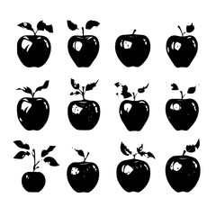 fruit, apple, food, vector, cherry, strawberry, set, fruits, illustration, pear, orange, icon, healthy, banana, cartoon, berry, fresh, design, lemon, sweet, nature, juicy, plum, art, leaf, pattern, 